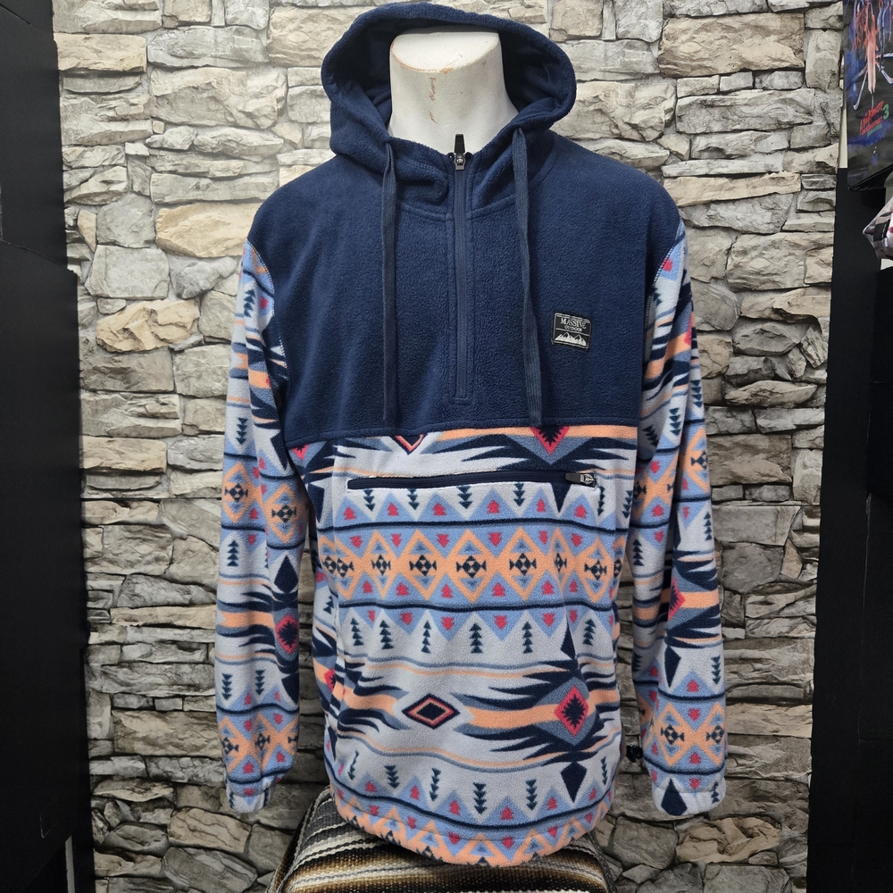 Men's Patterned Fleece Hoodie